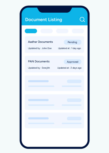 Document Management Software document listing